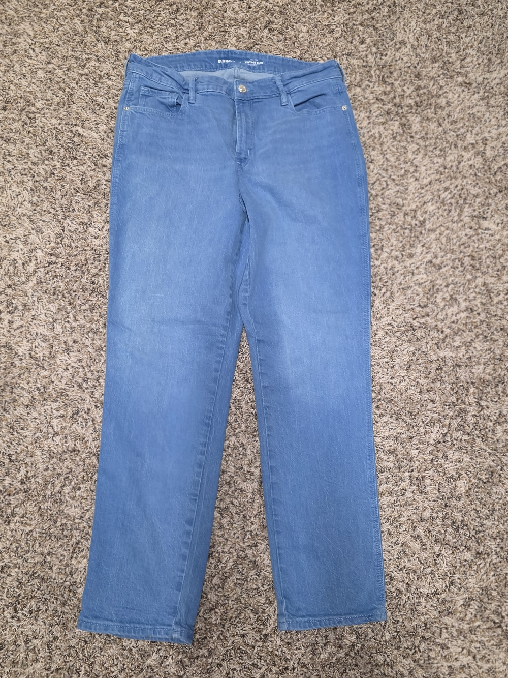 Old Navy Medium Blue Straight-Leg Women's Jeans